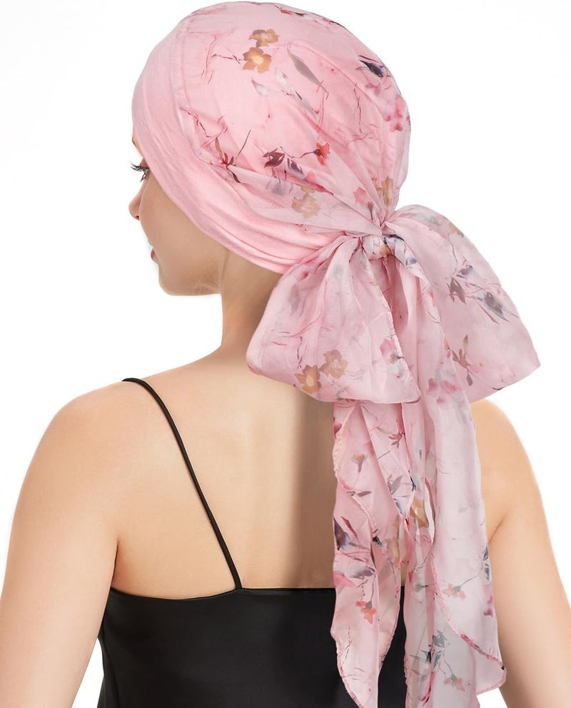 FADACHY Chemo Headwear for Women Full Coverage Head Scarf Hair Wrap Head Covering for Cancer Chemotherapy Patients, Hair Loss - Image 2